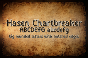 Related font Hasen Chartbreaker