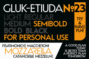 Gluk Etiuda No23 Semibold