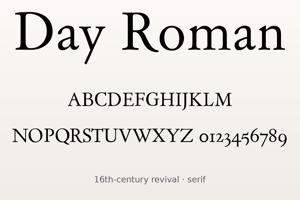 Related font Day Roman