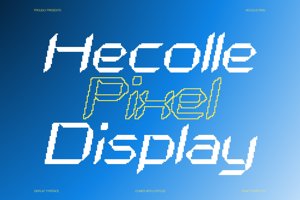 Related font Hecolle Pixel