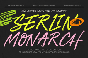 Related font Serlin Monarch