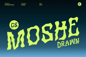 Related font CS Moshe Drawn