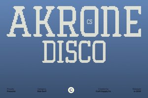 Related font CS Akrone Disco