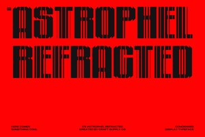 Related font CS Astrophel Refracted
