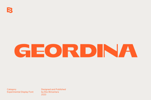 Related font GEORDINA