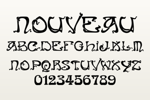 Related font Art Nouveau Caps