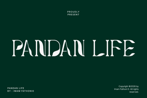 Related font Pandan Life