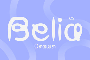 Related font CS Belia Drawn