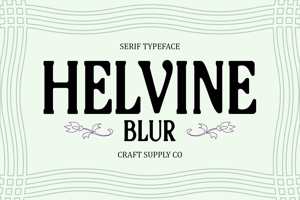 Related font Helvine Blur