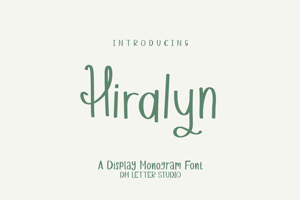 Related font Hiralyn