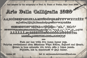 Arte Della Calligrafia 1929