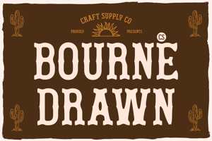 Related font CS Bourne Drawn