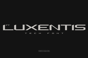 Related font FT LUXENTIS – FREE Luxury Automotive & High-Tech Display Typeface