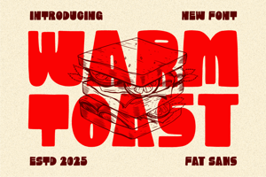 Related font Warm Toast