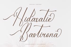 Related font Hidasatie Bastirona
