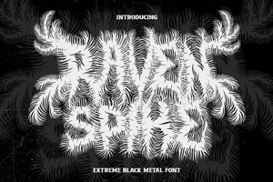 Related font Raven Spike