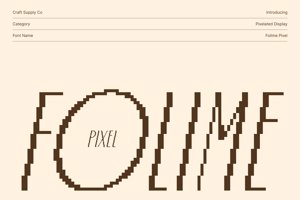 Related font Folime Pixel