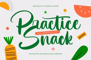 Related font Practice Snack VERSION