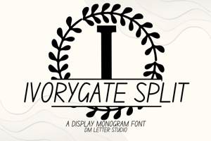 Related font Ivorygate Split Monogram