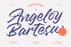 Related font Angeloy Bartesu VERSION