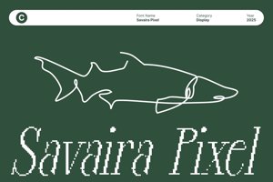 Related font Savaira Pixel