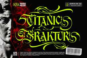 Related font Titanic Fraktur