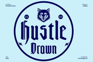 Related font CS Hustle Drawn