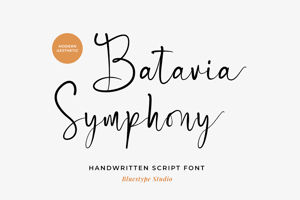 Related font Batavia Symphony