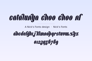 Related font Catalunya Choo Choo NF