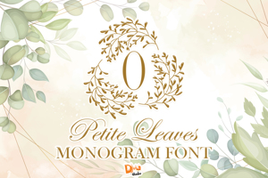 Petite Leaves Monogram
