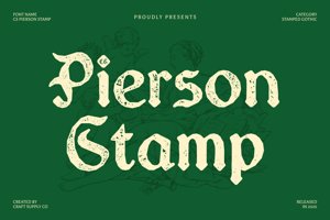 Related font CS Pierson Stamp