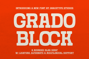 Related font Grado Block