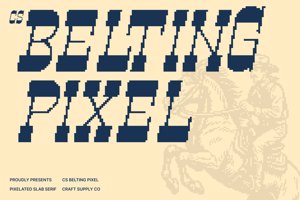 Related font CS Belting Pixel