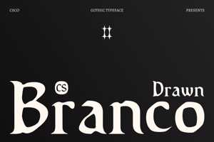 Related font CS Branco Drawn