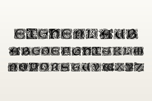 Related font Eichenlaub Initialen