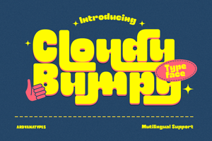 Related font Cloudy Bumpy