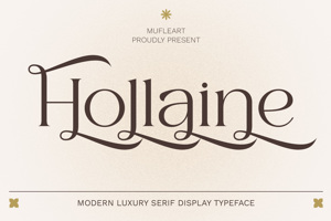 Related font Hollaine