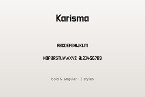 Related font Karisma