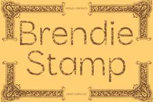 Related font Brendie Stamp