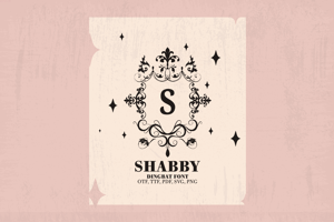SHABBY CHIC FLOURISHES MONGRAMS