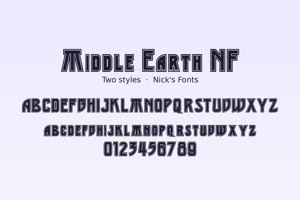 Related font Middle Earth NF