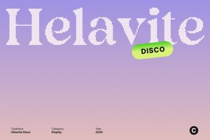 Related font Helavite Disco