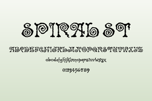 Related font Spiral ST