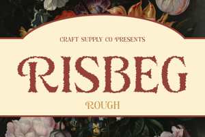 Related font Risbeg Rough