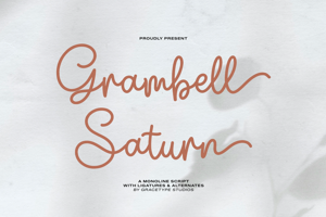 Related font Grambell Saturn