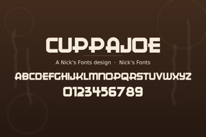 Related font CuppaJoe