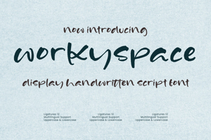Related font Worky Space