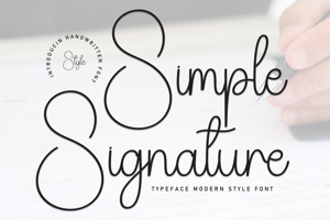 Related font Simple Signature