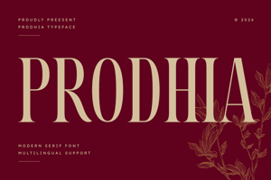 Related font Prodhia