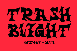 Related font Trash Blight